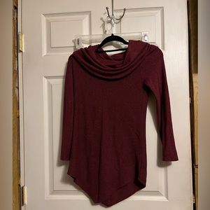 burgundy dress size small
